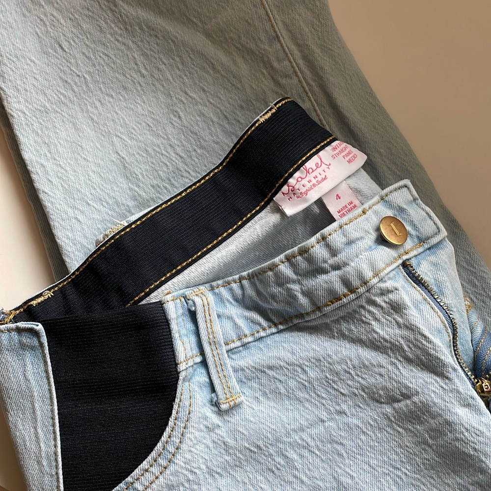 Isabelle Maternity Straight Leg Denim Pants